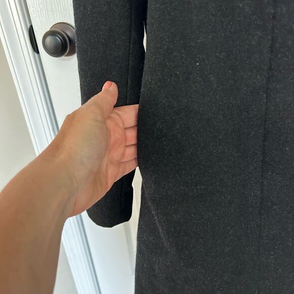 Harve Benard Women’s Classic Dark Gray Wool Coat Lined Size 8 Petite Tall - Picture 11 of 14